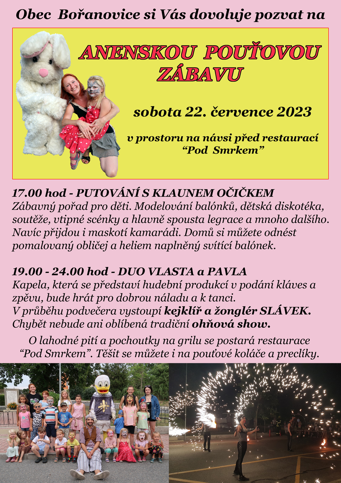 Plakát - Anenská pouťová zábava Bořanovice 2023.jpg