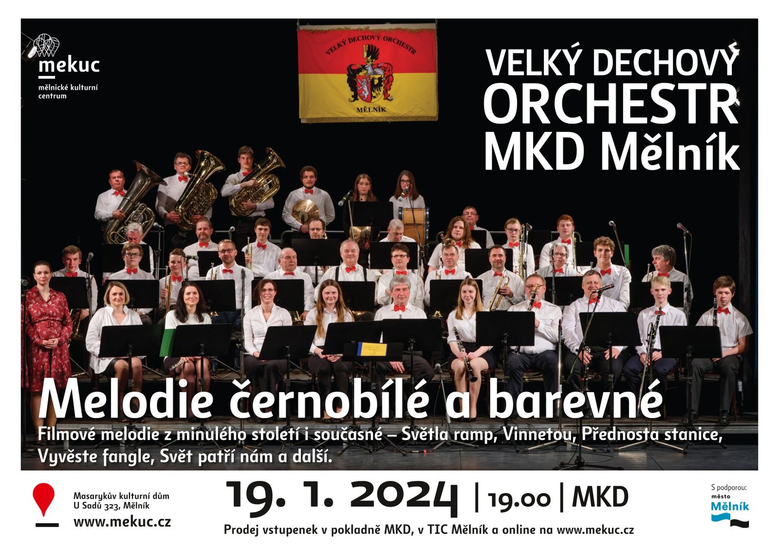 Plakát - VDO Mělník - Melodie černobílé a barevné_19.1.2024.jpg