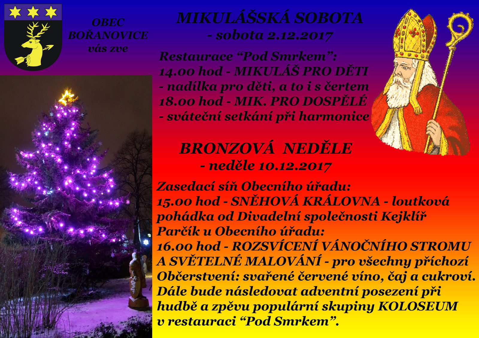 Plakát - Mikuláš a stromeček Bořanovice 2017.jpg